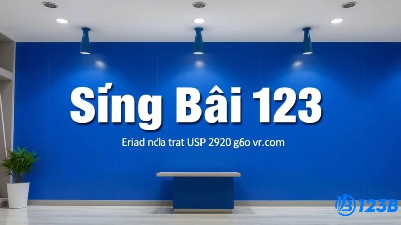 Sòng Bài 123B – Trải Nghiệm Cá Cược Đẳng Cấp và Uy Tín